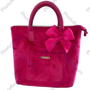 Juicy Couture pink velvet purse/backpack or tote #Legally Blonde #Barbie